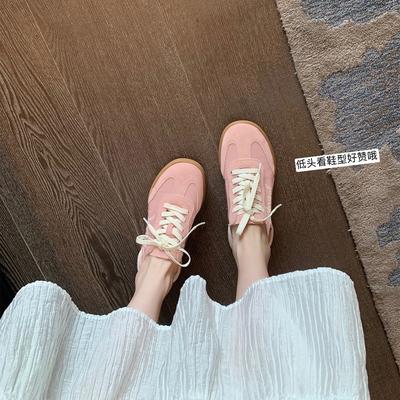 Фабричная балетная серия lithe~ Кожаные кроссовки Forrest Gump на шнуровке, дышащие туфли для тренировки стоп для женщин