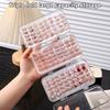 Clear Press On Nail Storage Box Folding Nail Art Storage Box Large Capacity Plastic Display Case for Press-On Nails & Tips