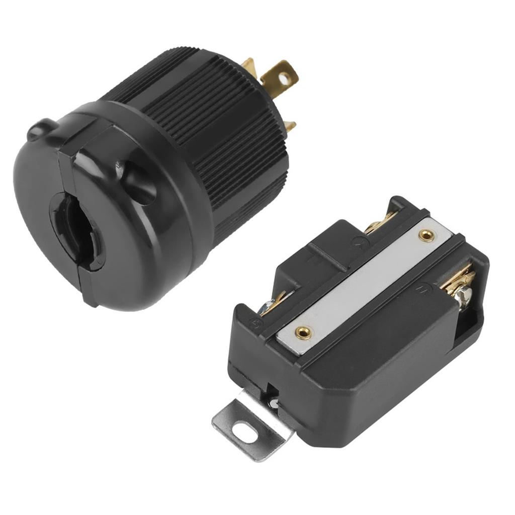 Комплект разъемов NEMA L6-30P и L6-30R Twist Lock - 30A 250V Male & Female 3 Pin Electrical Plug