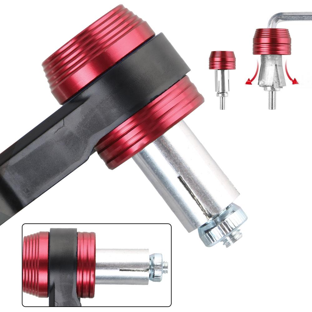 Aluminum Alloy ABS Falling Protector for Motorcycle Scooter Mountain E-Bike Handguards Motorcycle Hands Guards Windproof Handlebar End Install