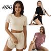 Casual Home Wear Women Women's 2 Piece Pajama Sets Soft Short Sleeve