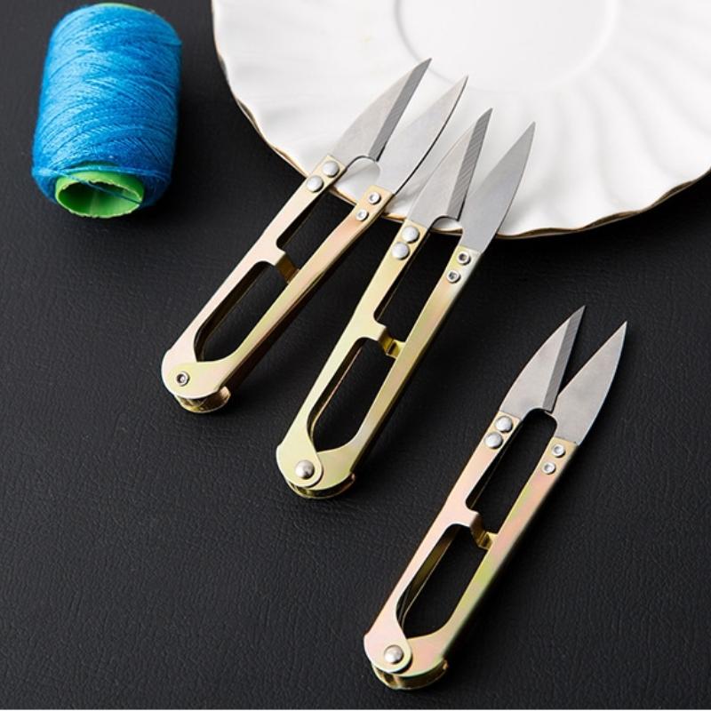 U-образные ножницы для вышивки крестиком, шитья и рукоделия для резки пряжи, ниток и ткани