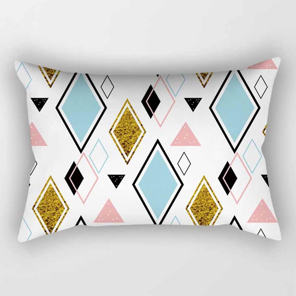 Розовая геометрическая полоса, прямоугольная наволочка 30*50 см, диванная подушка для объятий, наволочка для гостиной, спальни, стильный домашний декор