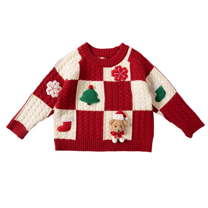 Girls' Fashionable Thickened Sweater - Warm, Versatile Autumn/Winter Style for Little Influencers