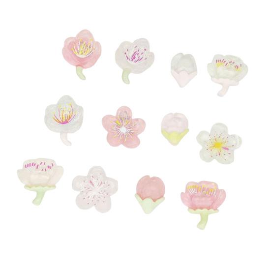 1 Набор 3D Цветочных Подвесок для Обуви Съемные Украшения в Виде Цветов Сакуры Милые Цветочные Аксессуары для Обуви для DIY Украшения Кроксов