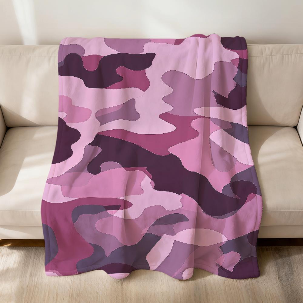 Fashion Retro Colorful Camouflage Art Flannel Soft Warm Plush Blanket Sofa Living Room Pet Hogar Bedroom Gift Home Car Portable