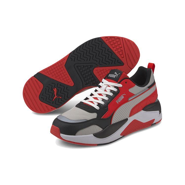 Puma X-Ray 2 Квадратный Пакет Ткань Синтетическая Кожа Круглый Носок На Шнуровке Амортизирующие Износостойкие Низкие Повседневные Кроссовки Унисекс 374121-01