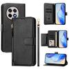 For OnePlus Ace 5 Pro 5G/OnePlus 13R 5G Case Zipper Pocket Multiple Card Slots Leather Phone Cover