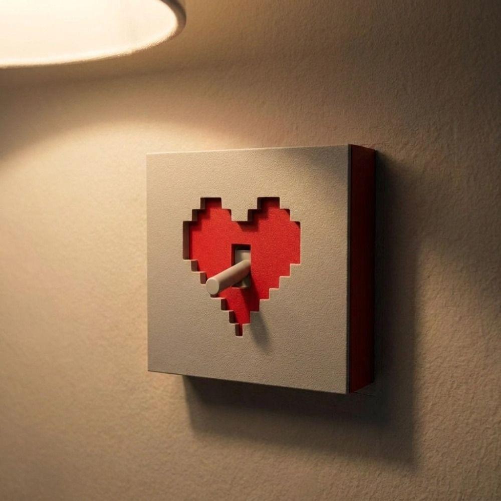 Retro Game Style Wall Switch Plate Decor Shell Removable Joystick Switch Stickers Children Bedroom