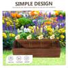 Rectangle Wood Planter Box Desktop Ornament Versatile Ideal Gift Flower Pot Plant for Patio