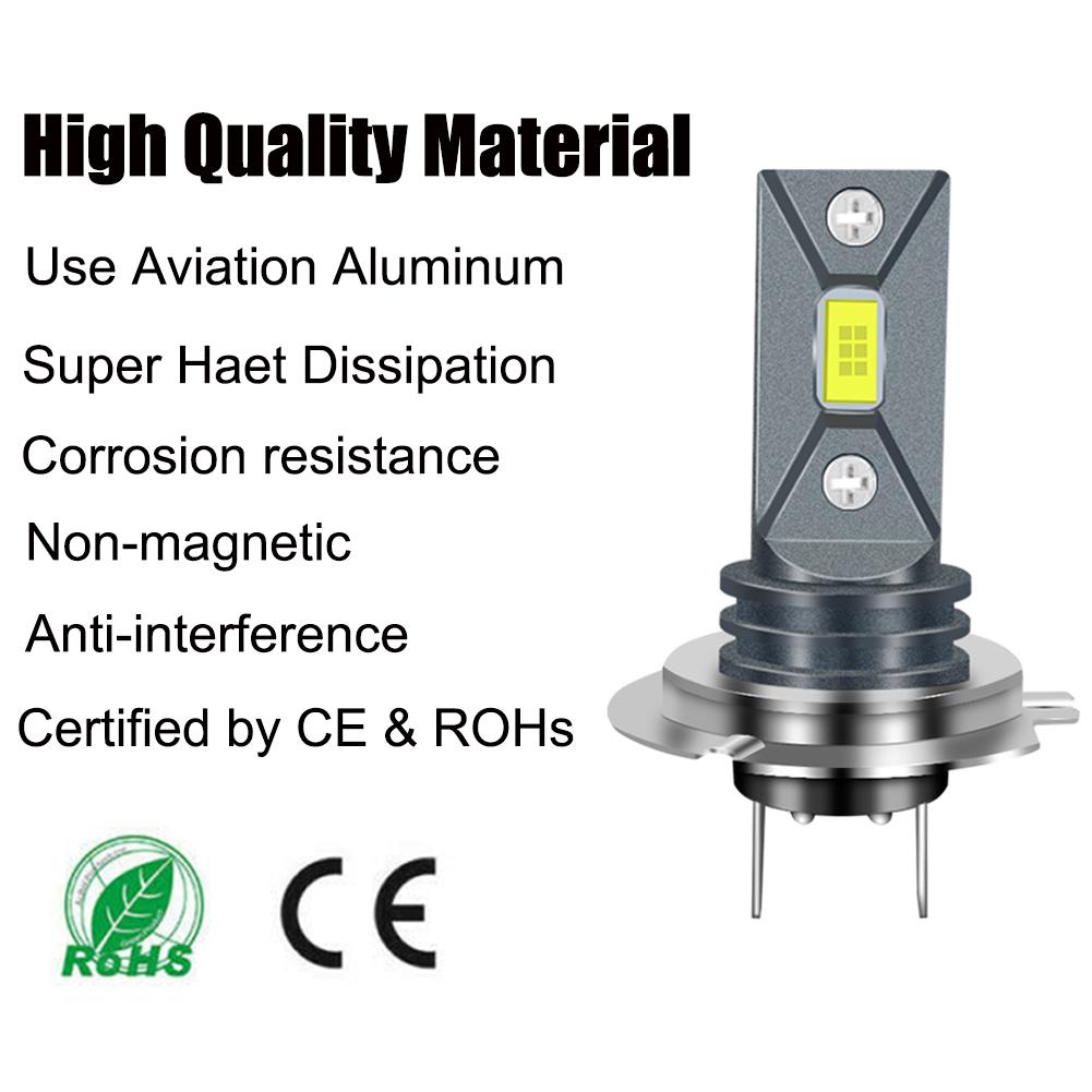 2Pcs H7 Led Car Headlight Bulb H4 H16 H8 H9 H1 H3 Auto Led Fog Light Lamp 9005 9006 Driving Front Light Headlamp High Power 12V