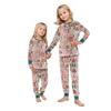 Matching Family Christmas Print Flannel Homewear Set Long-Sleeve Top And Pants