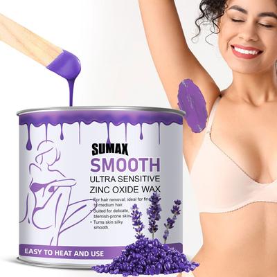 Восковые бобы для удаления волос с ароматом лаванды — не содержат спирта, безболезненны и щадящие, подходят для всех типов кожи, идеально подходят для лица и зоны бикини.