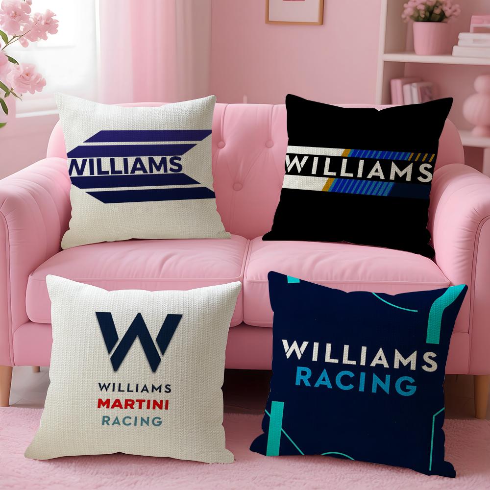 W-Williams Racing Наволочка Натуральный Лен Органическая Ткань Двусторонняя Печать Диван Домашний Декор Подарок Наволочка