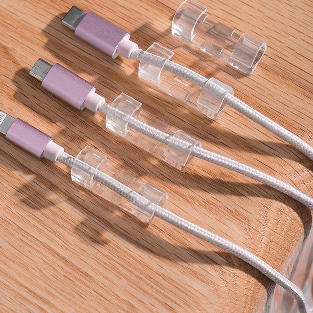 20 шт. самоклеящиеся зажимы для кабеля органайзер держатель шнура для ТВ ПК провода для сетевого кабеля бытовой