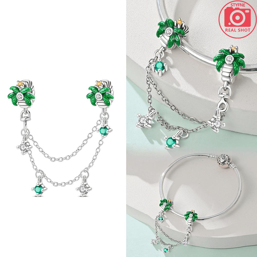 Шармы из 100% меди подходят для оригинального нового летнего браслета с кокосовым пляжем для путешествий с ИИ-роботом, для изготовления ювелирных изделий своими руками, женский подарок