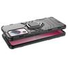 Xiaomi 13 Lite Ring Armor Case - Rugged Black Cover with Magnetic Ring Holder