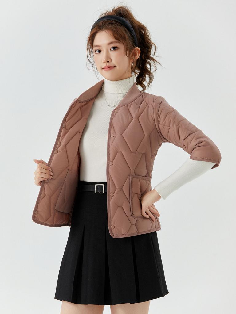 Женская легкая теплая хлопковая подкладка с рукавом семь восьмых Женская домашняя хлопковая одежда Хлопковая одежда с наполнителем Можно носить поверх топа 2509