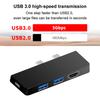 Док-станция Зарядное устройство PD для ноутбука Адаптер Type-C USB C Портативный HUB Док-станция Разветвитель Высокоскоростной для Microsoft Surface Pro 8