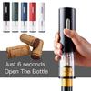 Electric Wine Bottle Opener Automatic Corkscrew with Foil Cutter One-Touch Operation Easy Cork Removal Tool Gift for Wine Lovers