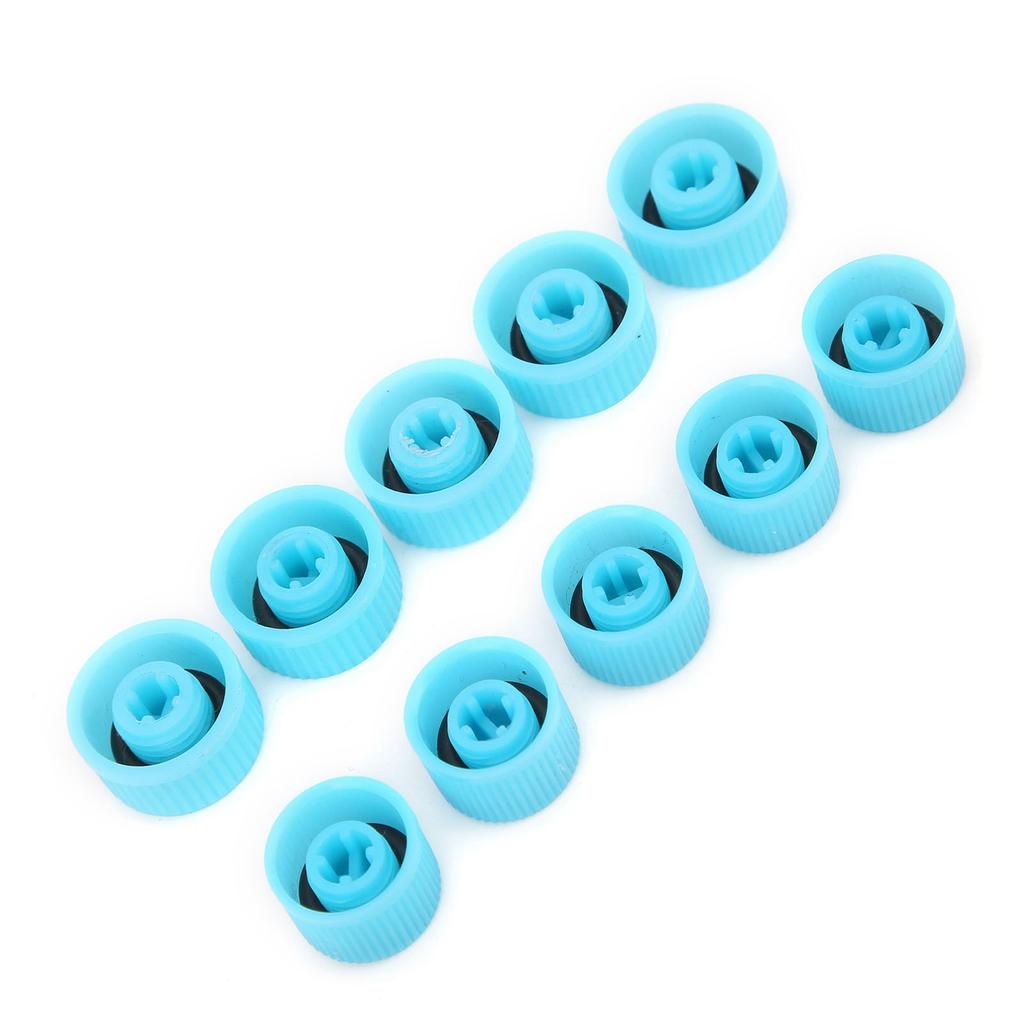 10Pcs A C Refrigerant Port Cap W Seal Ring High Low Side Air Conditioning Service Dust Cover