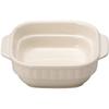 Banko Ware Ovenware Stacking Square Gratin Dish White 14cm Diameter Microwave Dishwashable Made In Japan 9180 (Small) Approx.