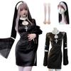 Milky Time Women's Black Cross Sister Halloween Cosplay Dress