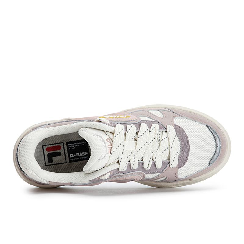 Fila Vibe 1+ Rhythm Shoes Классические Универсальные Прочные Легкие Дышащие Низкие Скейт-Кеды Женские кроссовки Кремовый Олень-Розовый F12W623210FGF