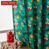 1 шт. Серия Nuan Рождественский стиль Полузатемняющие шторы Шторы с мультяшным принтом для гостиной спальни балкона окна Домашний декор