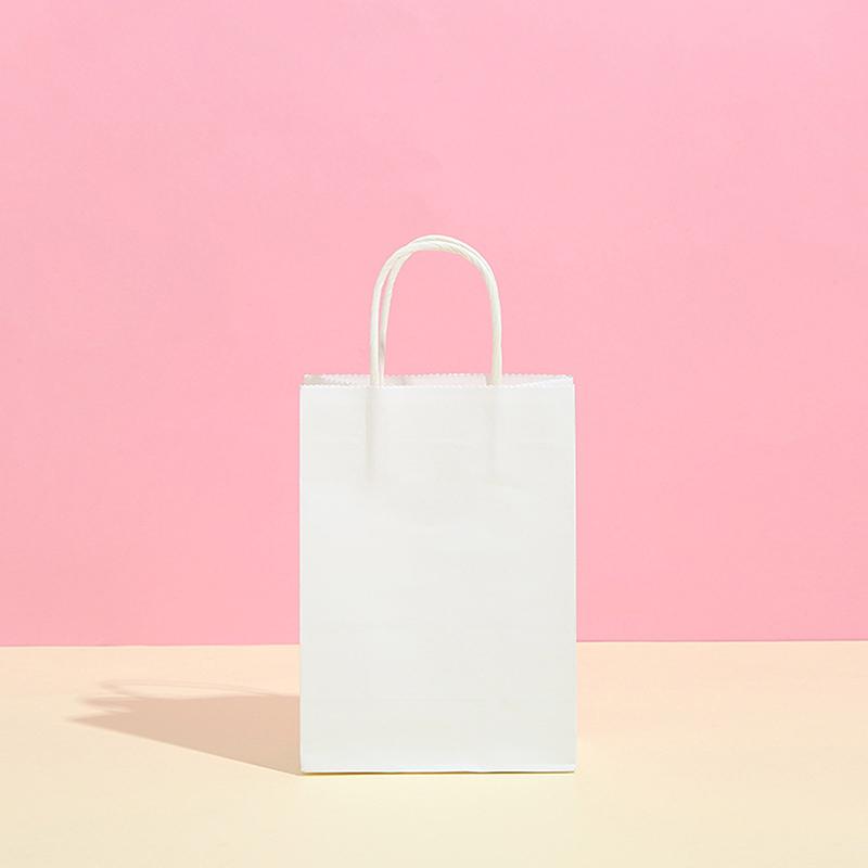 1 шт./лот Крафт-бумажный пакет с ручками Подарочные упаковочные пакеты для магазина одежды Свадебные рождественские товары Упаковочный пакет для сумок
