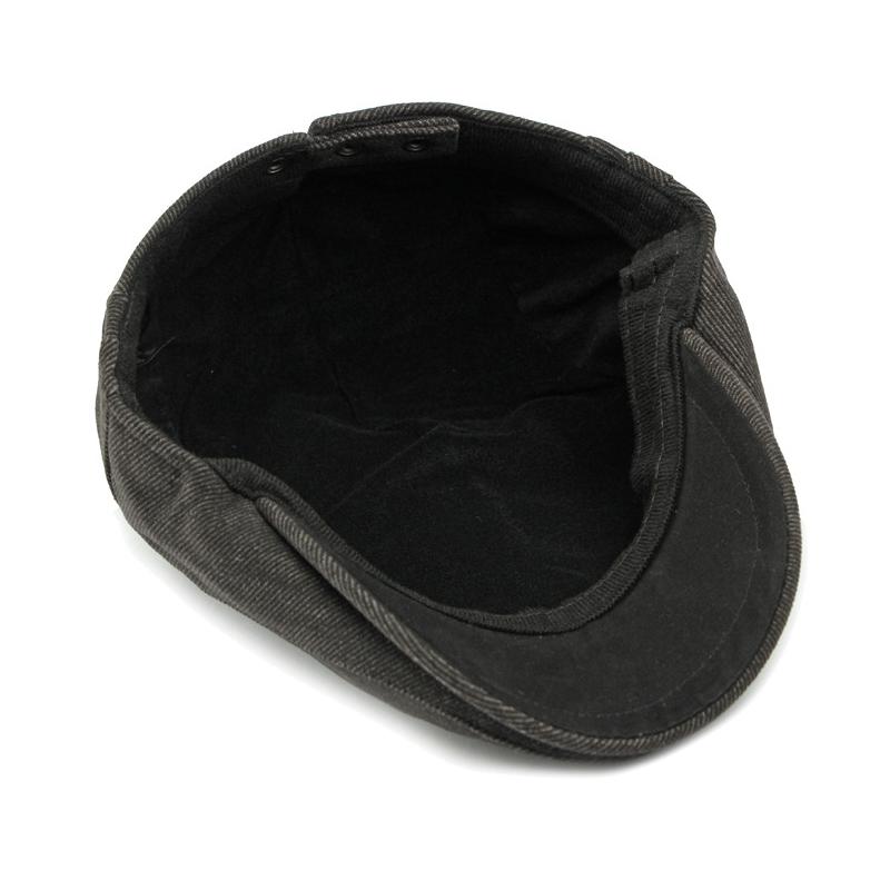 Шерстяная шапка мужская осенне-зимняя теплая однотонная кепка с козырьком британская мужская шляпа-форвард