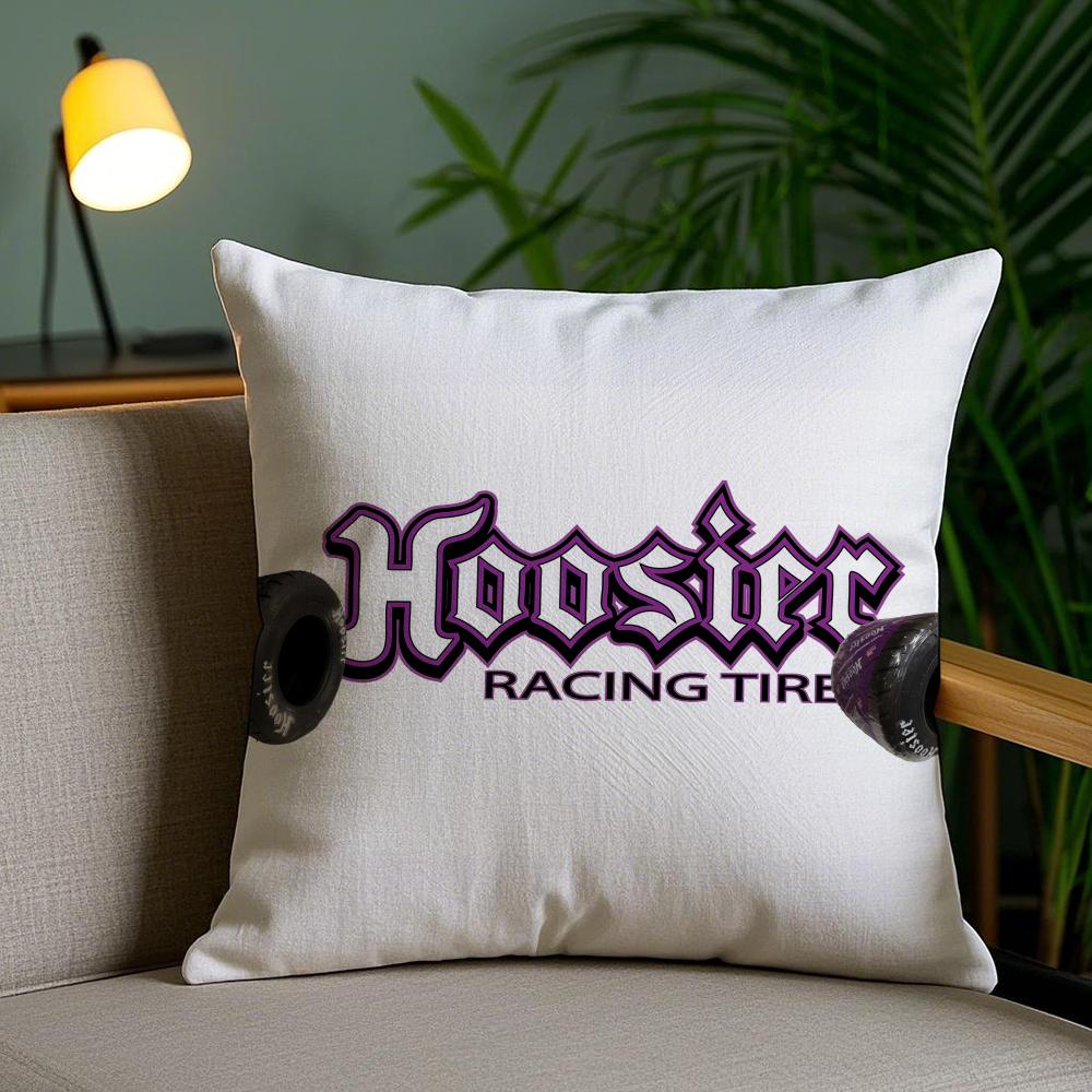 H-Hoosier Racing Декоративная наволочка Плюшевая ткань Мягкая Двусторонняя печать Невидимая молния Наволочка для подушки на диван Домашний декор