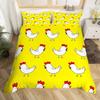 Cute Duck 2/3 Piecebedroom setChildren'sGift Teenagers adulteMicrofibre Double Bed Single Bed Duvet Cover with Zip Room Decor