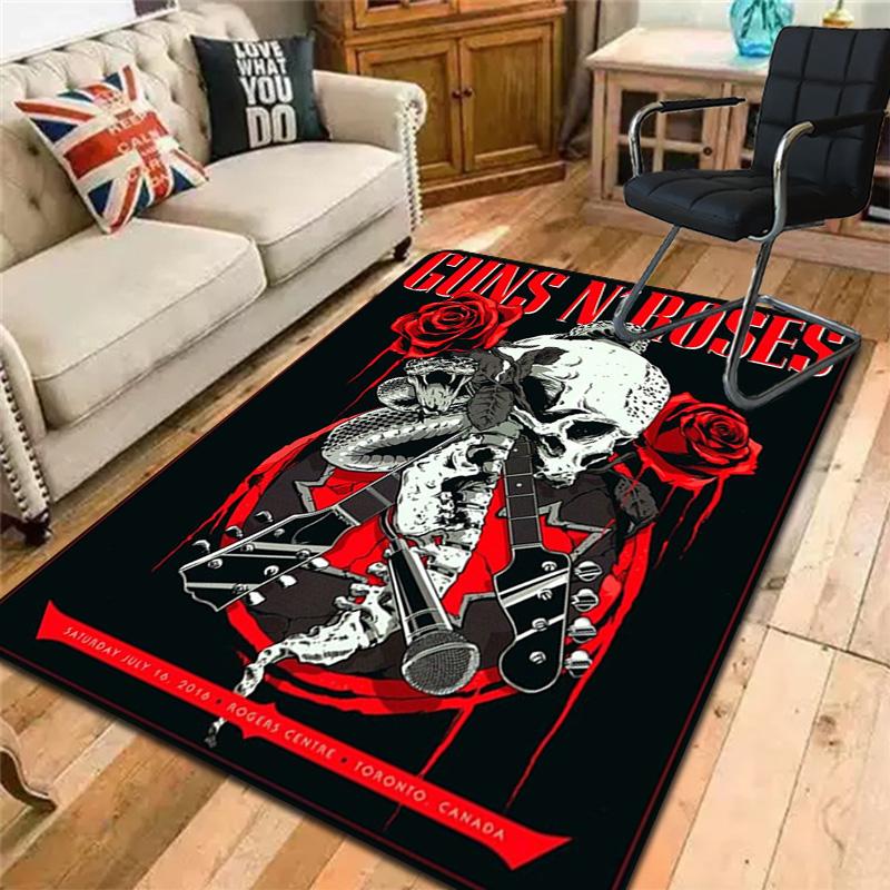 Guns N' Roses Rug Floor Mat for Living Room or Bedroom Soft and Comfortable Carpet a Gift for Birthday and Holiday.NFF0928585