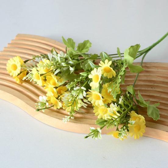 Искусственный букет весенних полевых цветов Реалистичные поддельные шелковые цветы со стеблем Для дома Вечеринки Искусственные