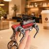 Zinc Zinc Alloy Mechanical Puppy Keychain Cyberpunk Style Mecha Four-legged Ornament  for Men