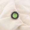 Wonderful Green Cat's Eye Gemstone Jewelry, 925 Solid Sterling Silver Ring, Handmade Spiritual Ring For Wedding Gift
