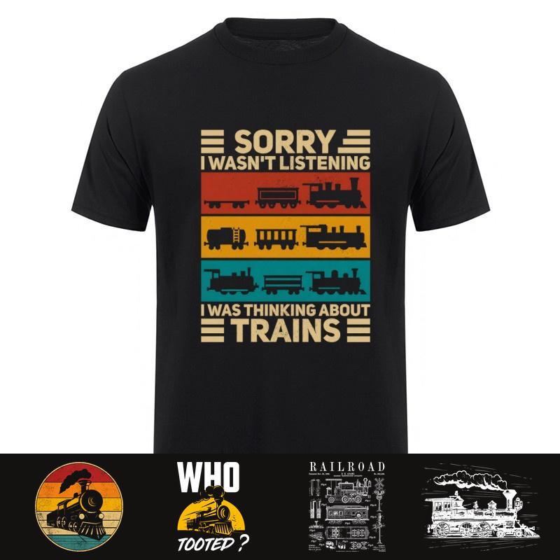 Train Lover Model Railroad Conductor Funny Train T Shirt Short Sleeve Birthday Gifts Railroad Railway Tshirt Hj115