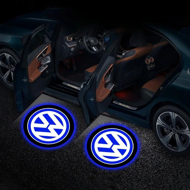 Для VW Volkswagen Jetta MK5 Golf 2 шт. HD LED Свет приветствия Проекционные лампы для дверей автомобиля Автомобильные аксессуары Для Volkswagen Golf-6 7 4 5