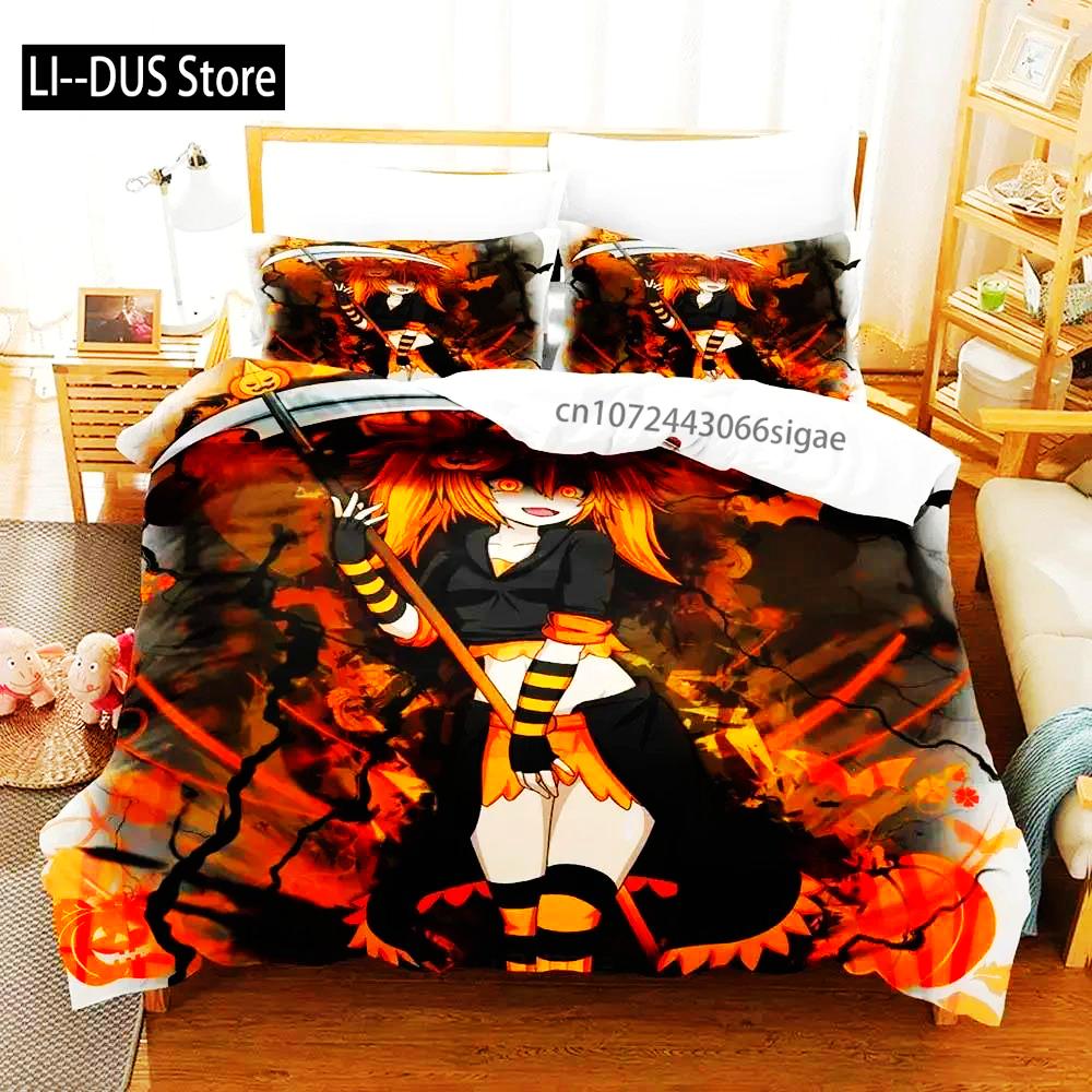 Аниме Мумия Синтия Луниме Комплект постельного белья Пододеяльник Комплект для кровати Наволочка Одеяло Размер King Queen Мальчики Взрослые