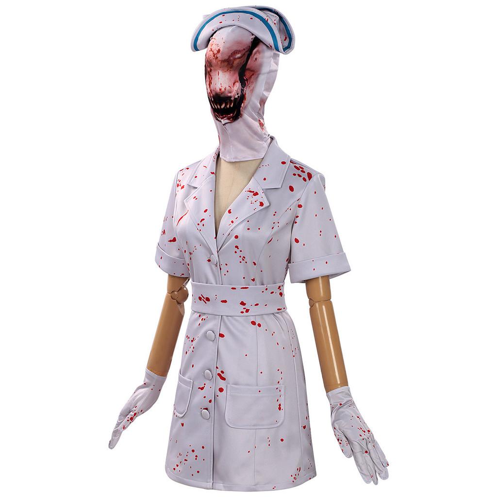 Костюм Косплея Медсестры из Silent Hill Для Хэллоуина Ужасы Ролевые Игры Девочки и Мальчики