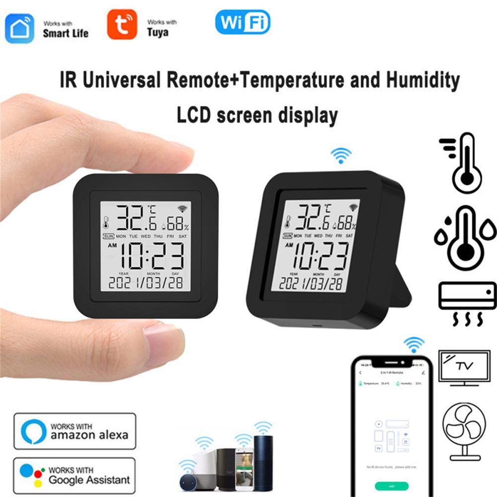 2.4GHz WiFi Wireless IR Remote Temperature Humidity Monitor for Home Office