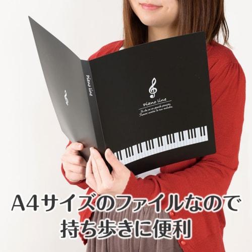 Large Capacity Clear File with 40 Pockets for Sheet Music and Document Organization, Perfect for Piano Notes, A3 Sheet Music, and More, with Side Pock