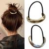 Minimalist Alloy Semi-circular Hair Elastic Hair Bands Steel Ring Gum for Hair Scrunchy High Quality Women Hair Accessories Girl Rope