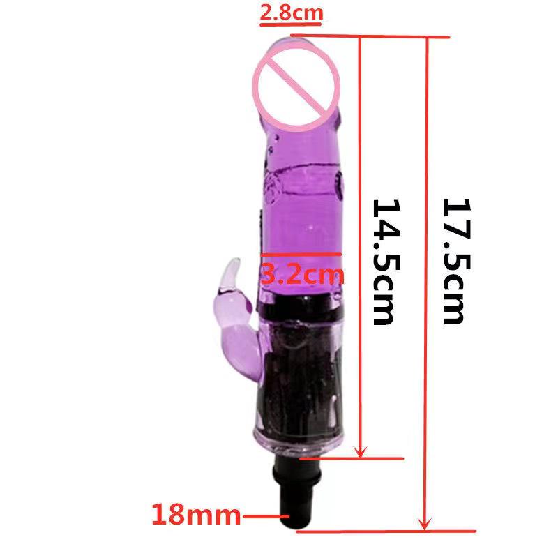 Fascial Gun Dildo Head Vibrator for Erotic Simulation (18~19mm)