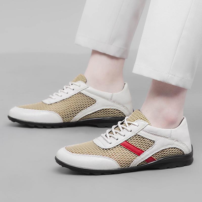 Классическая дышащая повседневная обувь для мужчин, туфли на плоской подошве, мокасины, мужские деловые лоферы, обувь