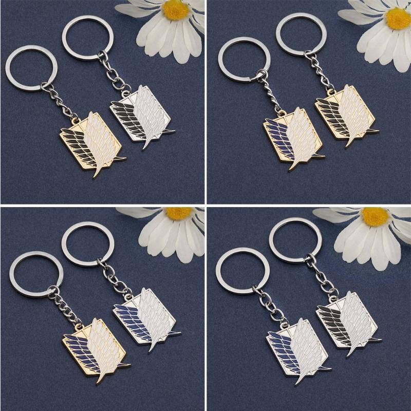 Attacks On Titan Cosplay Scouting Keychain Liberty Wing Keyring Unisex Jewelry