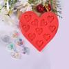Diy Heart Shape Silicone Keychain Mold Jewelry Hanging Pendant Resin Mould
