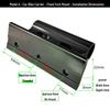 Car Roof Rack - Fixed Fork Quick Release Thru-Axle Bike Carrier