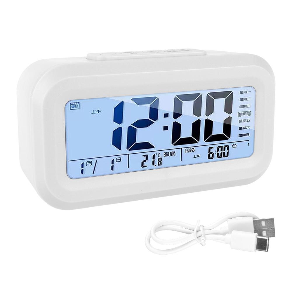 Светодиодные цифровые настольные часы цифровой будильник для офиса простые часы для дома спальни настольные мини электронные часы